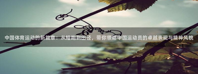 3377体育官方平台体育：中国体育运动的新篇章：从短