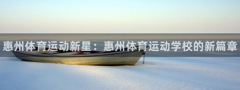 3377体育官方正版app集团简介：惠州体育运动新星