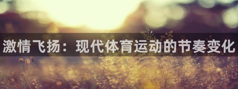 3377体育官网下载注册：激情飞扬：现代体育运动的节奏变化